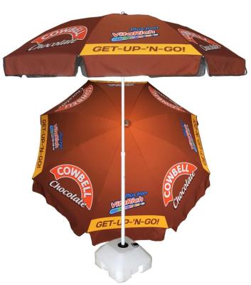 China Cowbell Minimalist Pormotion Outdoor Beach Umbrella for African Market for sale