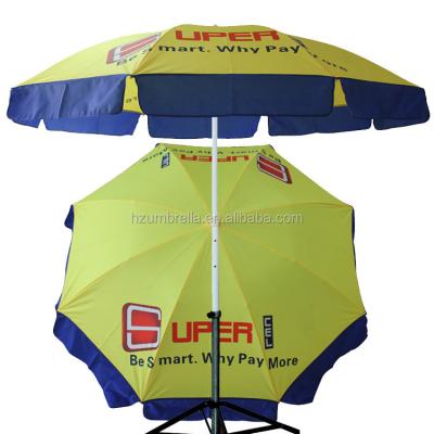 China Traditional Cheap Beach Umbrella With Self Cloth Bag for sale