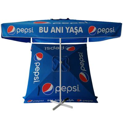 China 3x3m Large Size Modern Pepsi-Cola Logo Outdoor Garden Umbrella, Patio Umbrella for sale