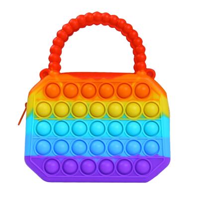 China Korean Style Women's Mini Portable Cute Children's Silicone Messenger Bags Material Optional 16 Colors for sale