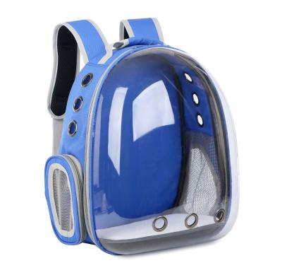 China New fashion transparent pet bag multifunctional folding space capsule cat portable bag for sale