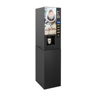 China 3-flavor coffee vending machine powder coffee for vending machine with paper cups dispenser 6.5 oz tank 5L+hot water 1.8L for sale