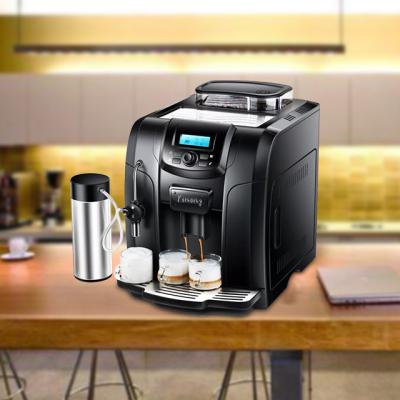 China Hotel Stainless Steel Coffee Tabletop Machine Espresso Machine Fresh Brewed Automatic Battery Ce 15 for sale