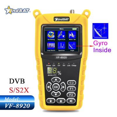 中国 HD Satellite Finder DVB-S2+Gyro+Spectrum ( FindSAT VF8920 ) TV Signal Meter 販売のため