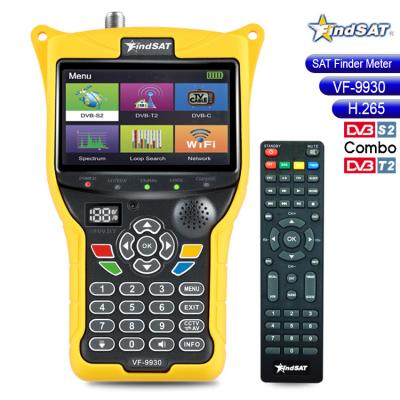 China New Satellite Finder Meter ( FindSAT VF9930 ) DVB-S2+T2+C combo TV receiver  Spectrum  Analyzer à venda