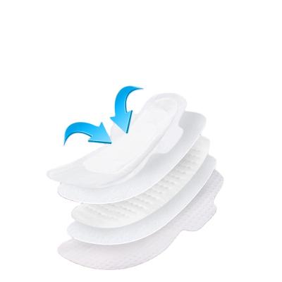 China Wholesale Cheap Super Absorbent Anion Sanitary Pads Lady, Soft Wings Feel Wingless Liner Women Free Daily Mini Sanitary Napkin Panty Pad for sale