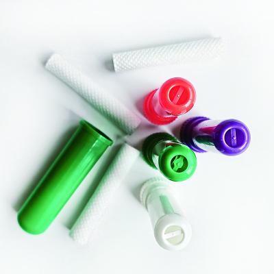 China Sustainable inventory of various colors of plastic nasal inhalers, aromatherapy bottle tubes, cotton strips for sale