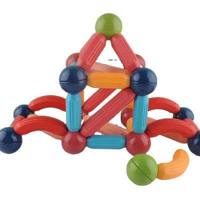 China The Safest Colorful Building Toy 3d Magnet Stick and Rods Set Kids Creative Flexible Magnetic Building Sticks and Balls Blocks Educational Toy for sale