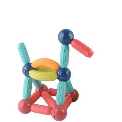 China Building Toy 60 Pcs Fast Shipping Magnetic Building Blocks Preschool Rod Toys Magnetic Sticks Certified Magnetic Building Blocks for sale