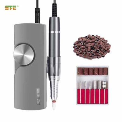 China Nail Art Designs Manicure Carbide Nail Drill Portable Rechargeable High Quality Brushless Nail Drill Machine for sale