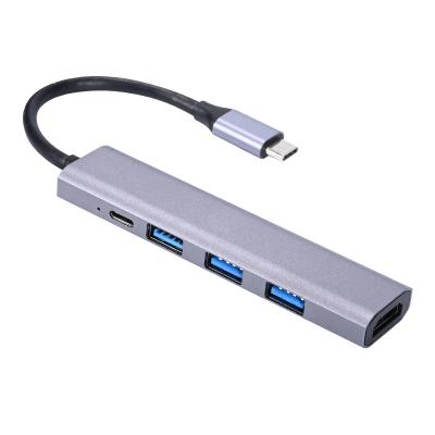 China Adaptador USB C Multiport Hub Adaptador USB C para USB Hub com 100W PD, Uni (Slim & Alumínio & Nylon) USB Tipo C para USB à venda