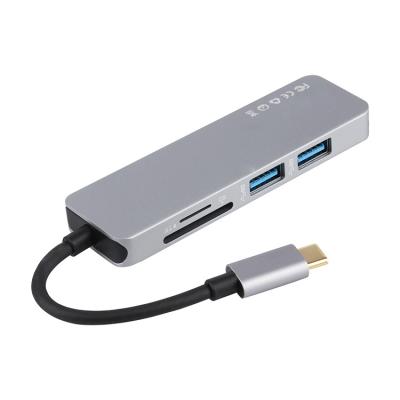 Chine 5 dans 1 type station d'accueil de Multiport d'adaptateur d'Usb de C de C à vendre