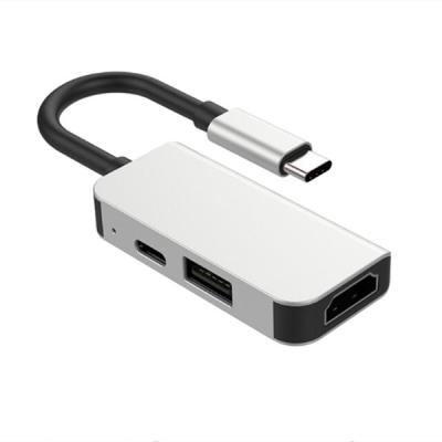 China 3 in 1 USB-Type C Hubtype Basisstation van Multiport Te koop