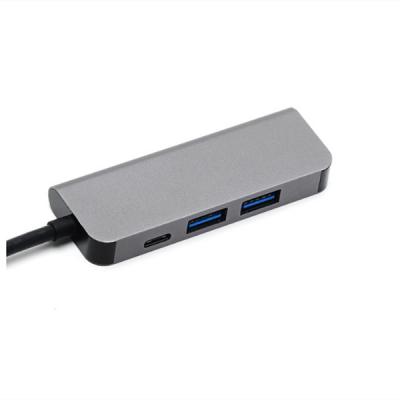 Chine CE de remplissage d'ordinateur portable de palladium ROHS 4 dans 1 hub d'USB C à vendre