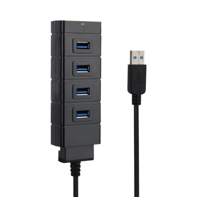 China Ultra dünne Aluminium 4 schwarze Superspeed Portnabe Usb 3,0 zu verkaufen