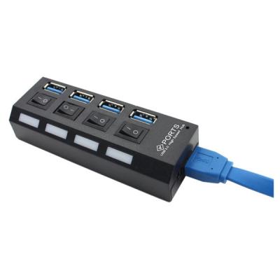 China Speicherkarten Rund USB Vier-Port-Hub-Splitter-Adapter zu verkaufen