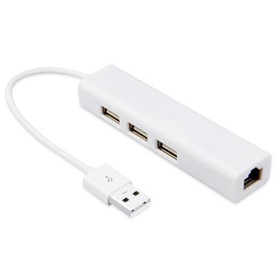 China 2 in 1 Kunststoff ABS Slim 3 Port 100Mbps USB 2.0 Hub zu verkaufen