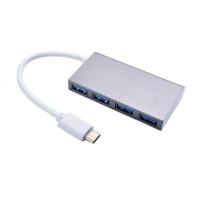 China 10 CM PC Computer 4 Port Superspeed angetriebener USB C Hub zu verkaufen