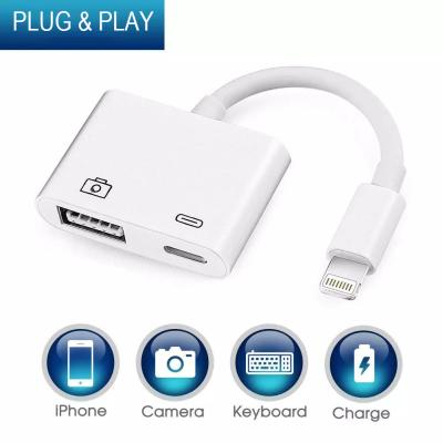 Chine 2 en 1 Apple Iphone Port féminin Lightning Adapter câble à vendre