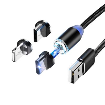 China 3 em 1 8 cabo de carregamento rápido de Pin Magnetic 1M Usb Type C à venda