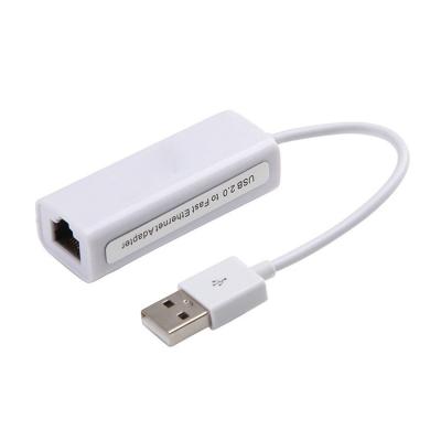 China Tarjeta de red blanca Micro USB a adaptador Ethernet Rj45 en venta