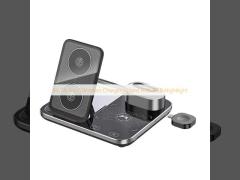9V 2A 4 In 1 Wireless Charging Stand With RGB Nightlight