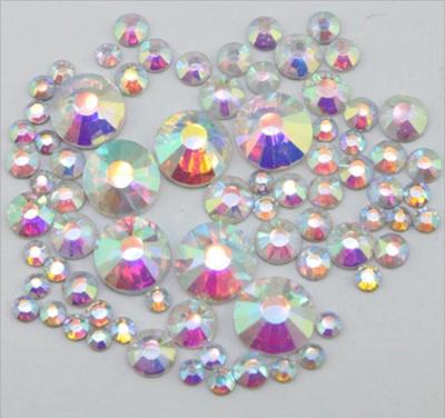 China Non-PVC & Non Lead Free Hotfix Flatback Mix Size Rhinestone Nail Art For Garment Decoration for sale