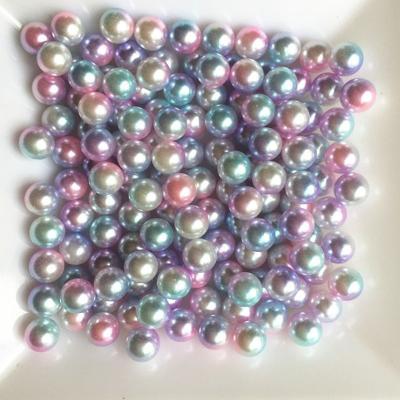 China Non-PVC & good price lead free factory directly sell 3-30mm colored round flat back pearl series beads for sale