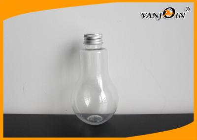 China Empty Plastic Juice Bottles 200ml Bulb Shape PET BPA Free Water Bottles with Caps for sale