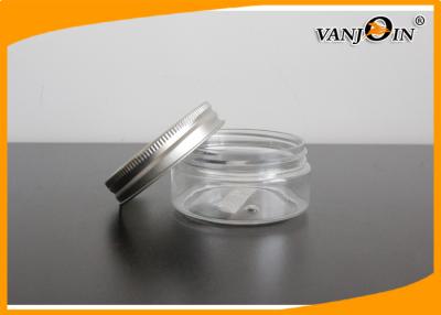 China Tarros poner crema plásticos del ANIMAL DOMÉSTICO transparente redondo vacío con el aluminio Caps120g, color de encargo en venta