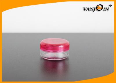 China Round 5ml Clear Plastic Jars with Lids for Eye Cream Packaging , Small Plastic Jars for sale