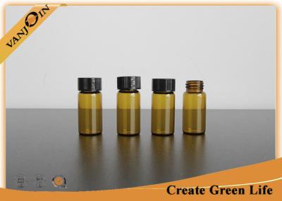 China Chemische Verpakkende 7ml Amber Kleine Glasflesjes met Plastiek die GLB schroeven Te koop