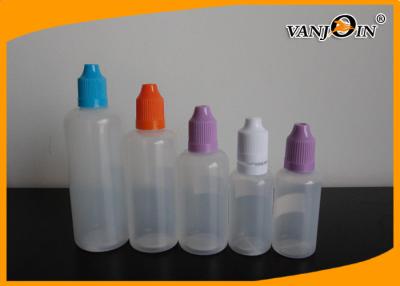 Chine bouteilles liquides d'E-cigarette en plastique de compression de LDPE des bouteilles 5ML -30ML de liquide de 10ml E avec le chapeau sans danger pour les enfants à vendre