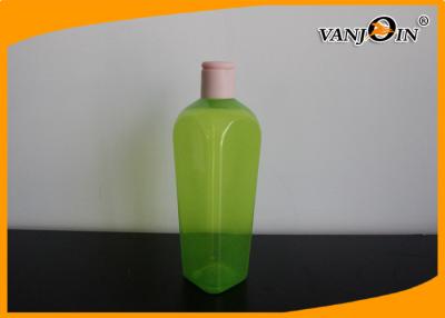 China 350ML ponen verde la botella cosmética plástica cuadrada de la loción del gel de las botellas/de la ducha del ANIMAL DOMÉSTICO con el tapón de tuerca en venta