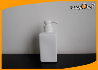 China bomba cosmética plástica blanca cuadrada de la moda de la botella del gel de la ducha de las botellas 400ML en venta