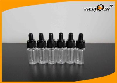 China 10ml PET Essential Oil Bottle Empty Transparent Plastic E - Dropper for sale