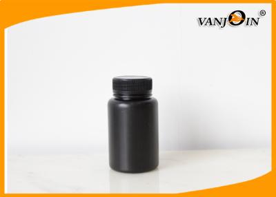 China Medical 120cc HDPE Black Plastic Pharmacy Bottles , Medicine Pill Bottles for sale