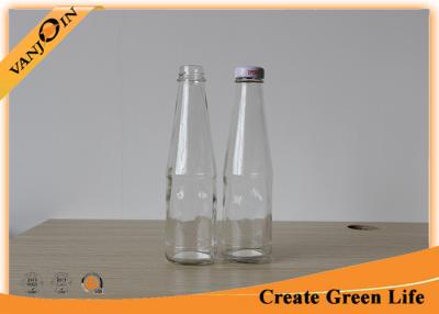 China Metal Twist Off Cap 300ml Dressing Glass Sauce Bottles , Clear Glass Bottles For Sauces for sale