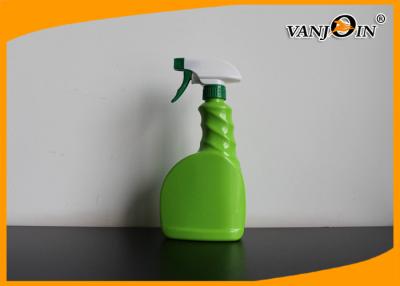 China 600ml Green Color PVC Plastic Pharmacy Bottles With Trigger Sprayer for sale