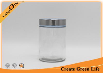 China Home Essential 1000ml Screw Top Glass Storage Jars with Lids , Metal Cap for sale