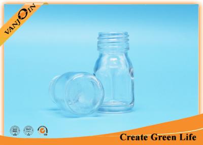 China 30ml Clear Essential Oil Bottles , Glass Sirop Bottle With Cap for sale