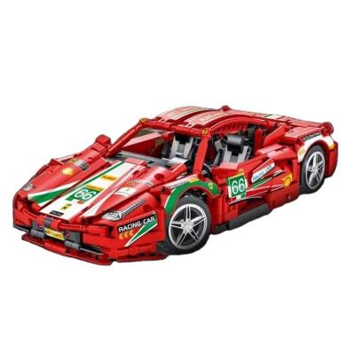 China Toy New Arrival Mork 023002-1 Red 1:14 Race Car Building Block Toys Compatible With Model All Legoing Toys For Children for sale