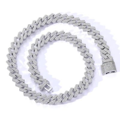 China New Fashion Hiphop Hip Pop Jewelry Men's Cuban Chain Bracelet Necklace Gift Shine Gold Silver for sale