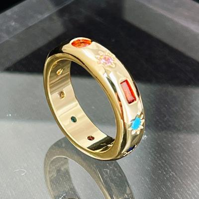 China CLASSIC Hot Sale Style Ladies Wedding Ring Fashion Jewelry Design Copper Ring for sale