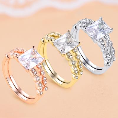 China Creativity Environmental Friendly Individual Ring S925 Sterling Silver Micro - Set Cubic Zirconia Ring Ladies Set Ring for sale