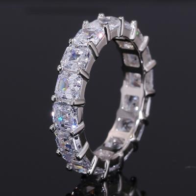 China CLASSIC Hot Sale Fashion Eternity Ring 2021 Sterling Silver Cubic Zirconia Ring for sale