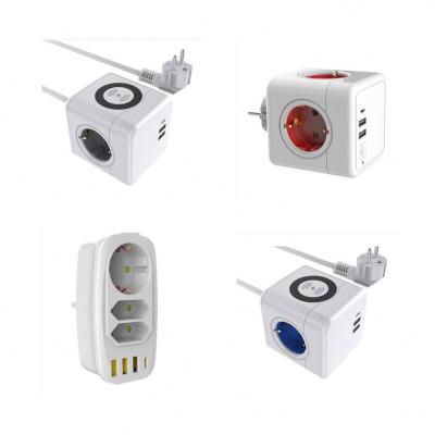 China 2022 Europe Standard Desktop Electrical Socket 6 Outlets Residential / General Purpose Sockets For Holland Market for sale