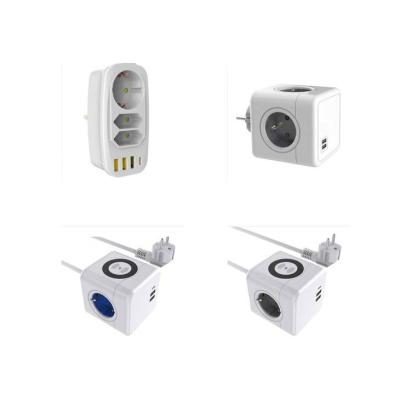 China Residential / General Purpose Europe n Office Power Cube 2022 Standard and USB Desktop Grommet Socket Power Strips for sale