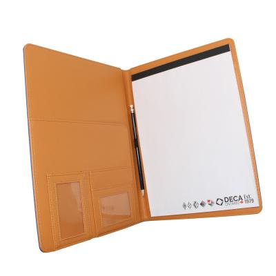 China Meet size multi-function letter folder A4 position multi-card folder manager custom PU PVC padfolio for sale