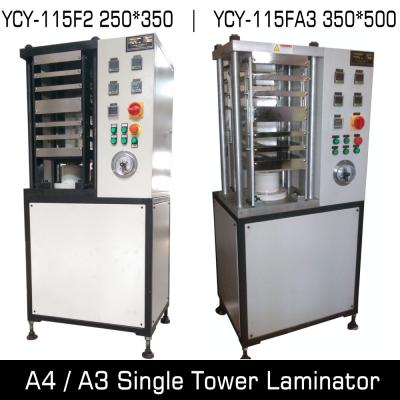 China Making Plastic PVC Card A4 A3 Single Turn Laminator for sale